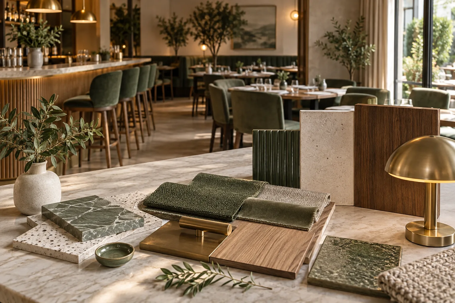 Materialer til restauranter og caféer