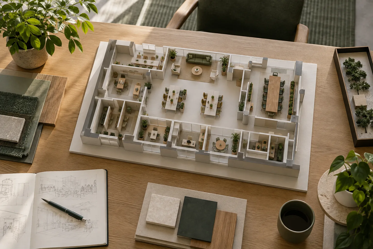 Layout study for Offices and workspaces