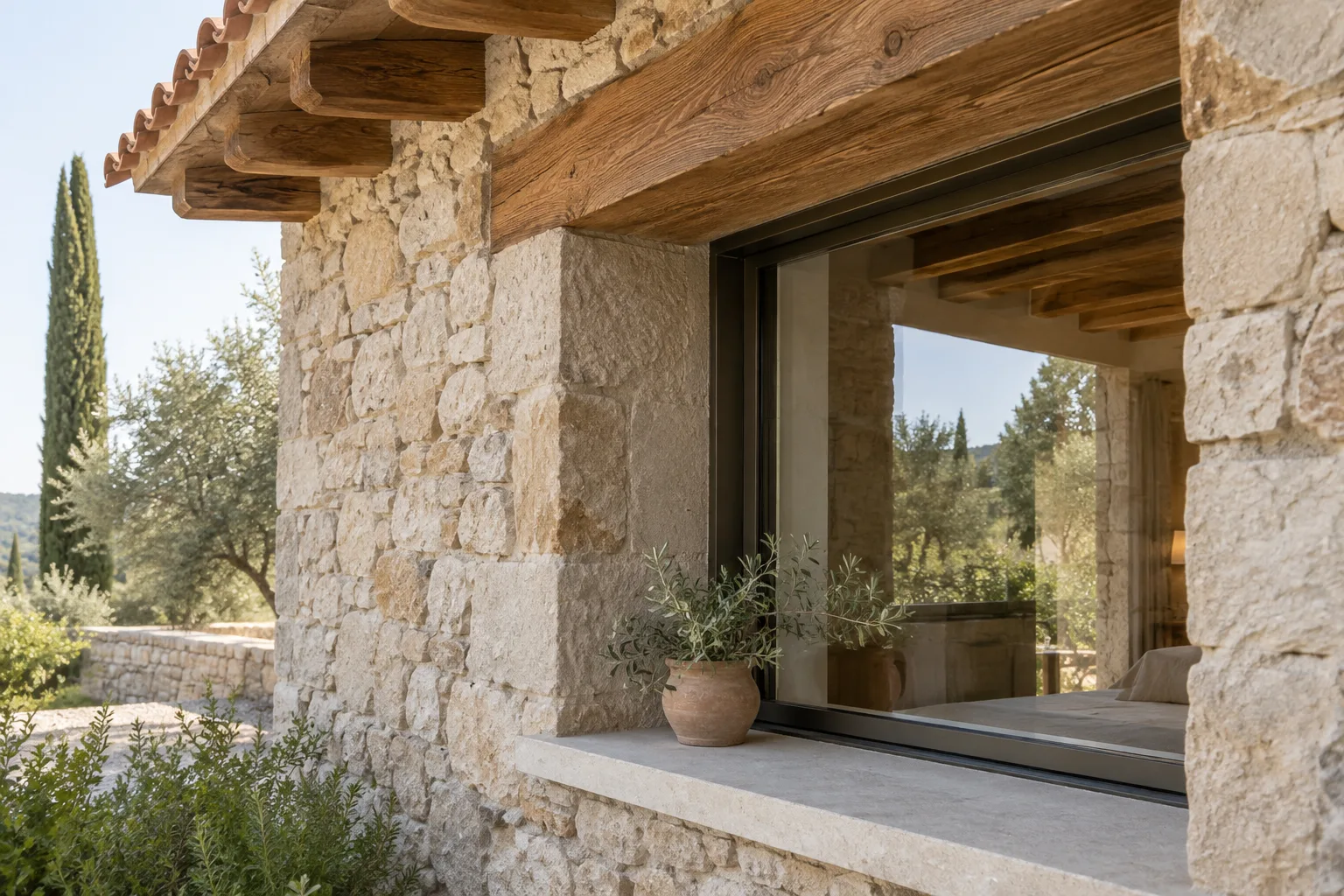 Construction detail for Renovating a farmhouse