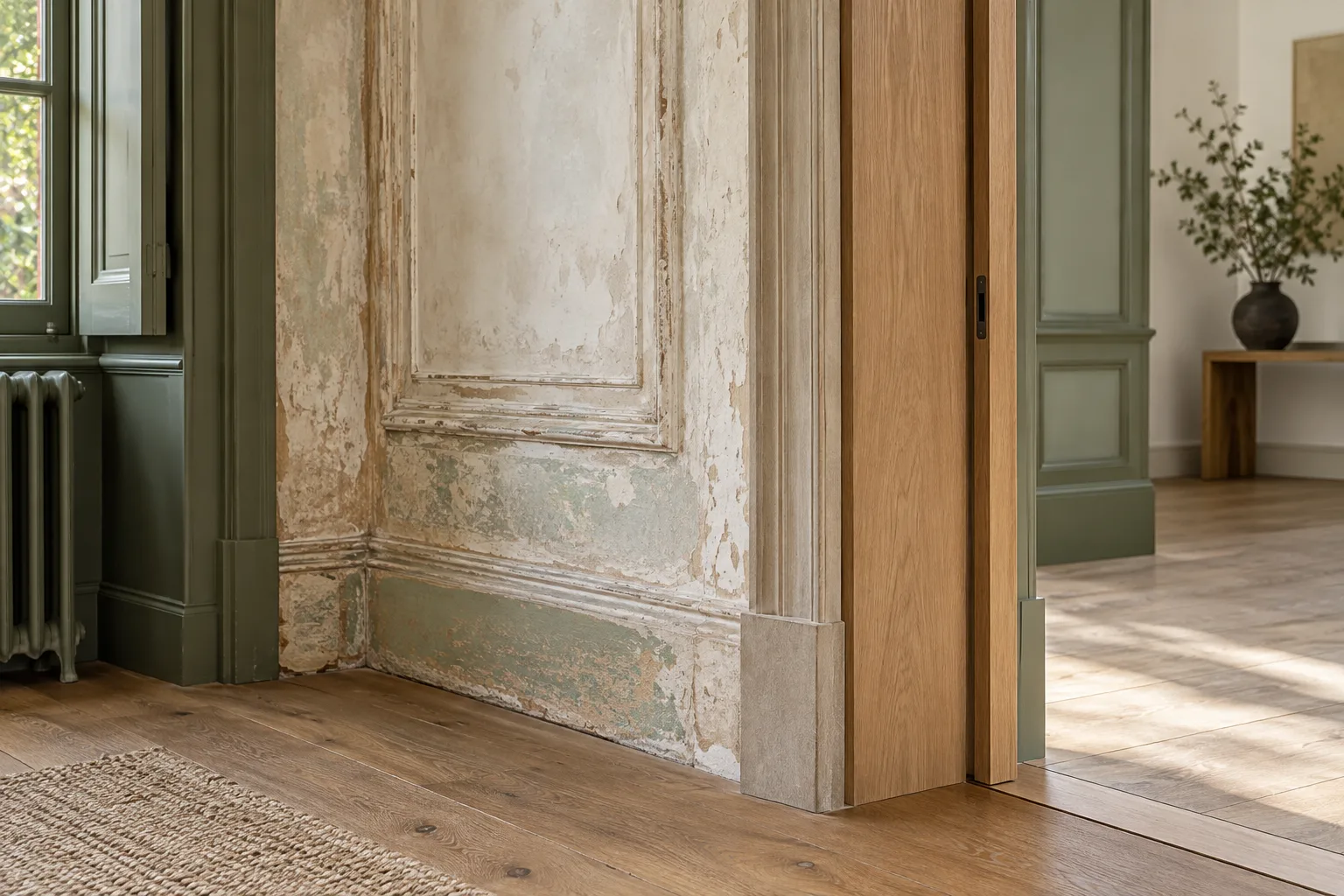 Eski bir evi restore etmek için yapım detayı